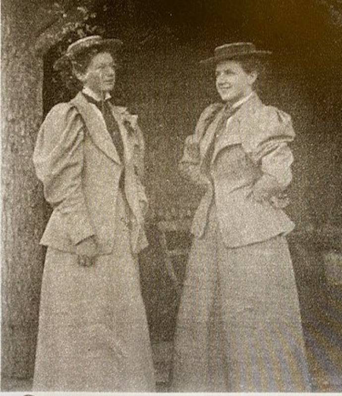 Ruth (left) and Nora Dickins - two of the founders of the Stour Choral Union in 1904